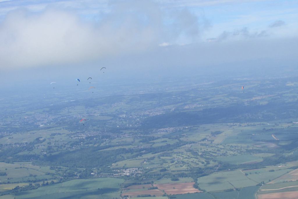 Wayne Seeley's view of our gaggle as he catches us up
